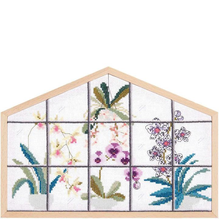 Broderikit - Orchidé Vindue fra Rico Design