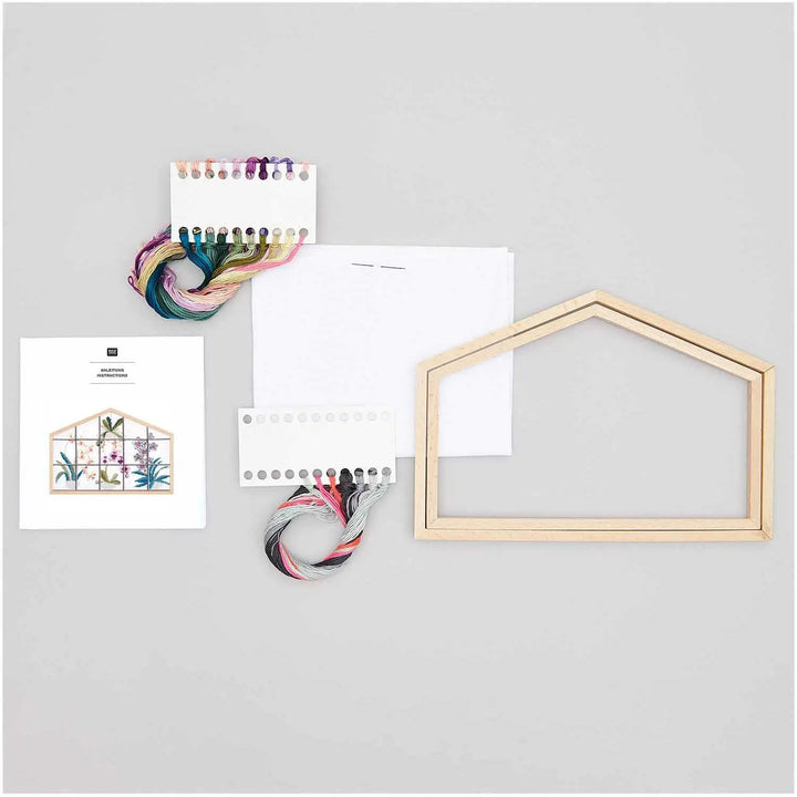 Broderikit - Orchidé Vindue fra Rico Design