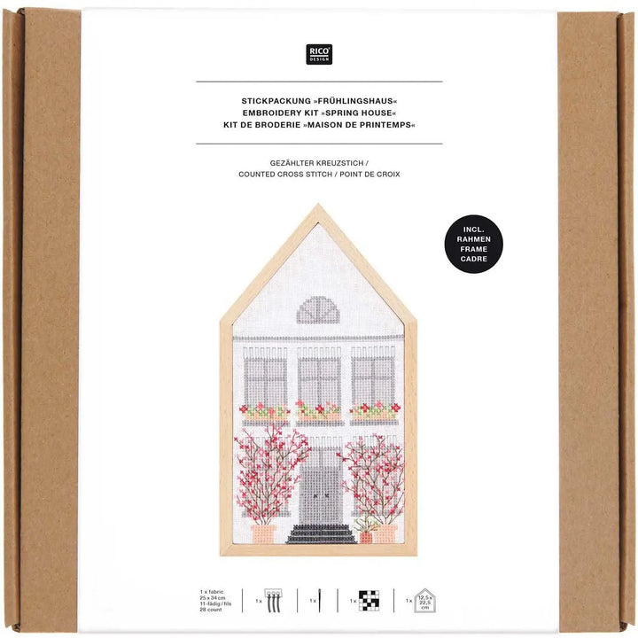 Broderikit - Spring House fra Rico Design