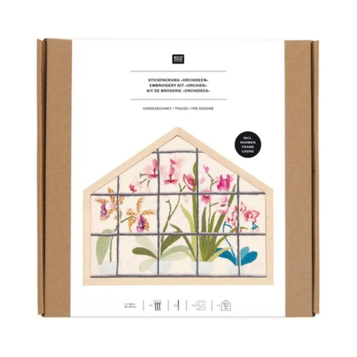 Broderikit - Orchidéer fra Rico Design