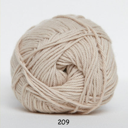 Cotton nr. 8 209 Sand - Bomuld fra Hjertegarn