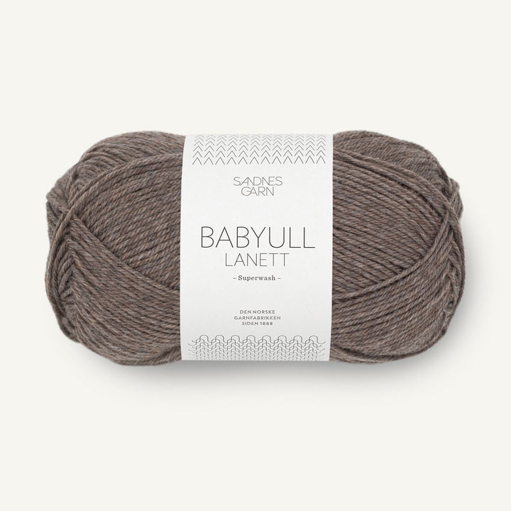 Babyull Lanett 2652 Mellembrun meleret - Sandnes Garn