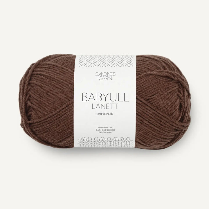 Babyull Lanett 3082 Mørk brun - Sandnes Garn