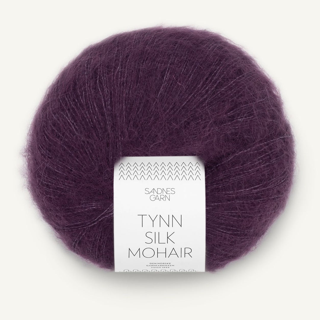 Tynn Silk Mohair 4672 Bjørnebærsaft - Sandnes Garn