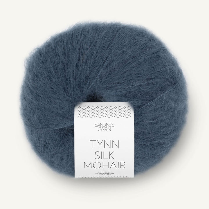 Tynn Silk Mohair 6081 Dyb Blå - Sandnes Garn