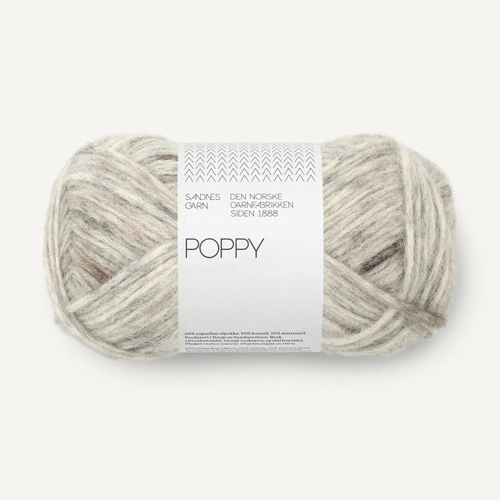 Poppy 1045 Grey Marble - Sandnes Garn