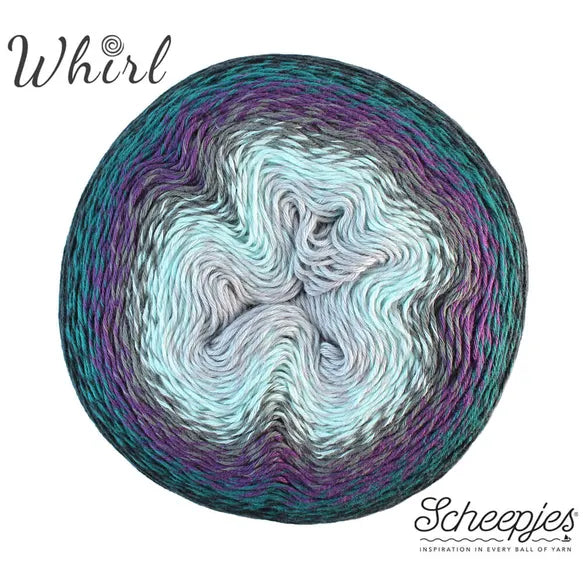 Whirl 773 Blackcurrant Squeeze Me - Scheepjes garn med farveskift
