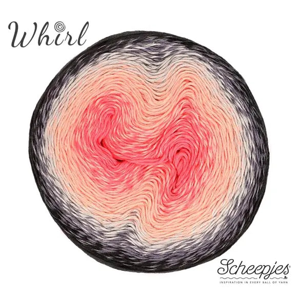 Whirl 784 Watermelon Hell Raiser - Scheepjes garn med farveskift