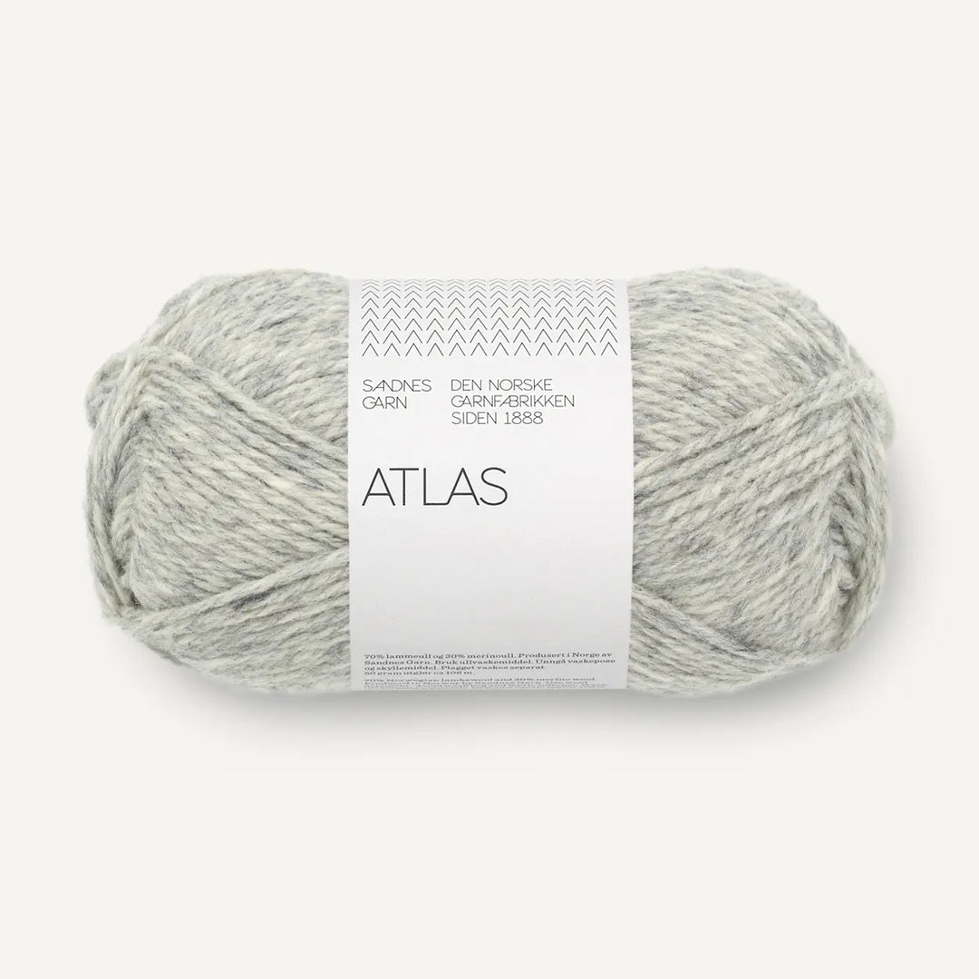 Atlas 1042 Gråmeleret - Sandnes Garn