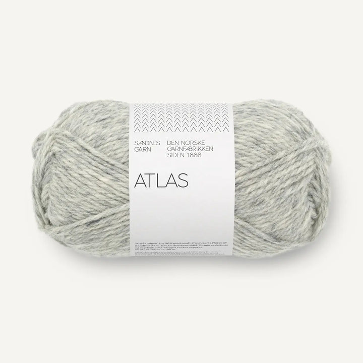 Atlas 1042 Gråmeleret - Sandnes Garn