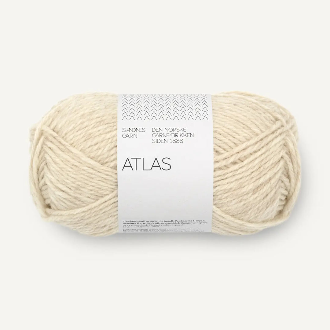 Atlas 2641 Naturmeleret - Sandnes Garn