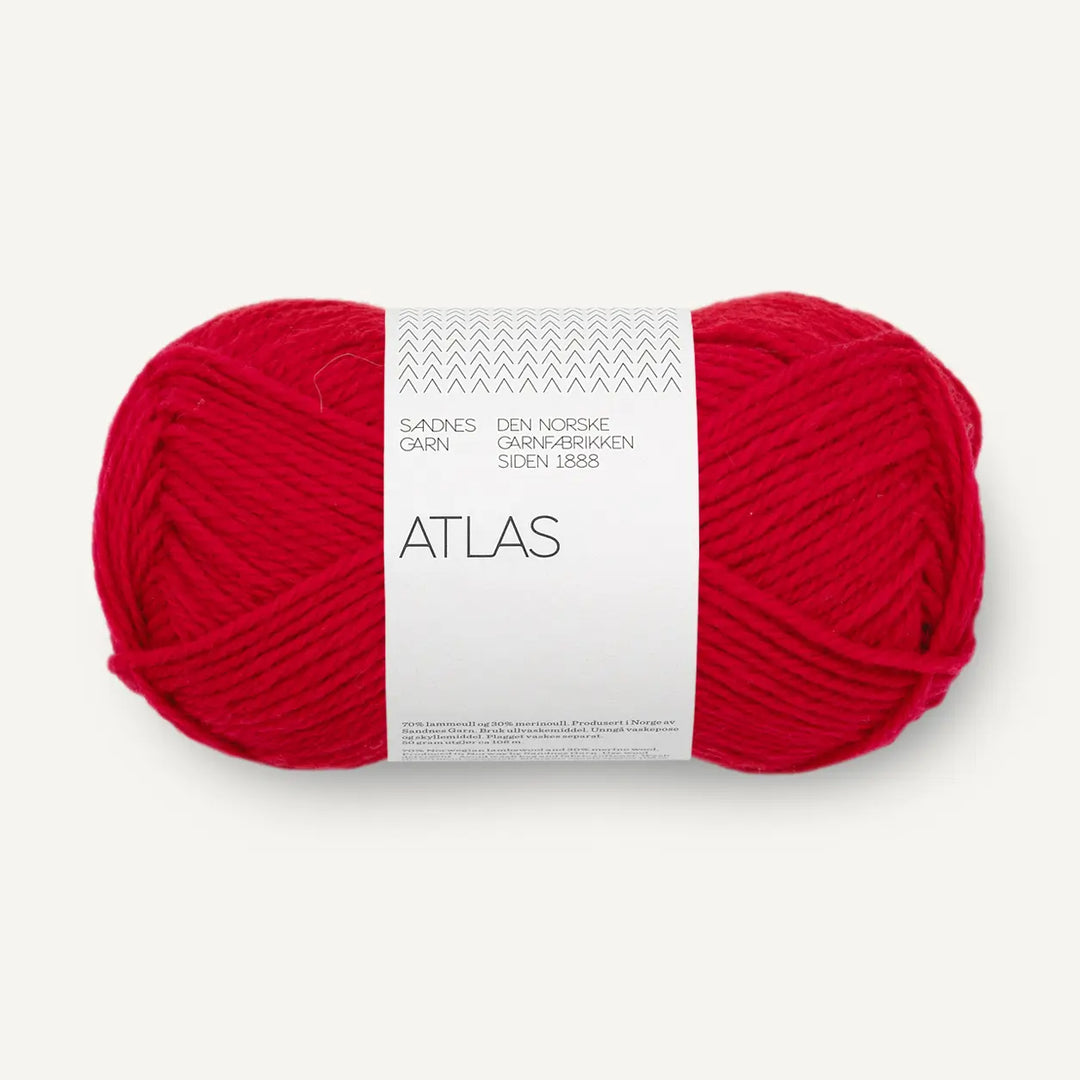 Atlas 4219 True Red - Sandnes Garn