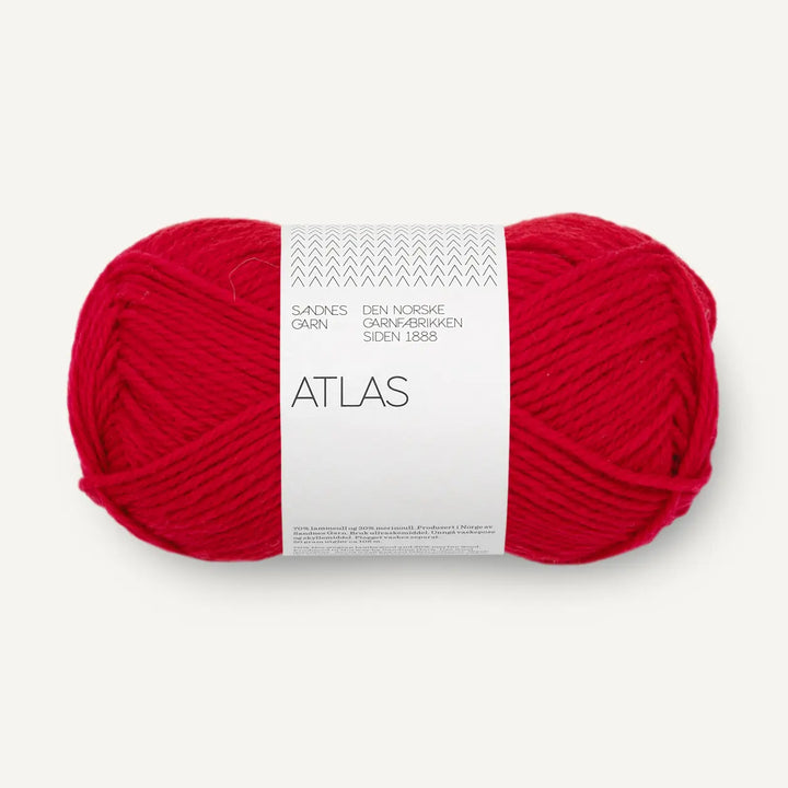 Atlas 4219 True Red - Sandnes Garn