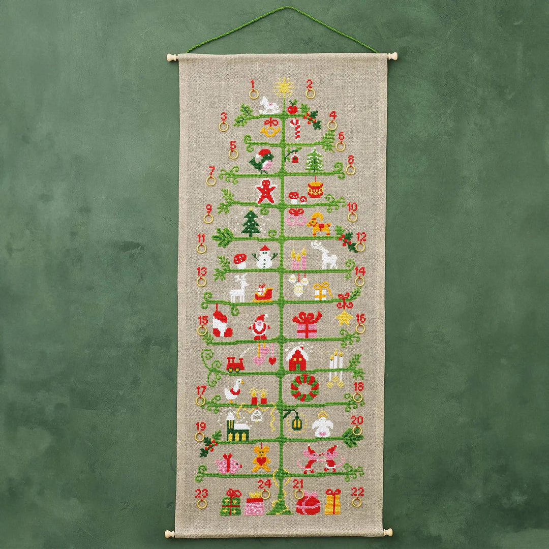 Julekalender - Træet 34-4212 - Broderikit