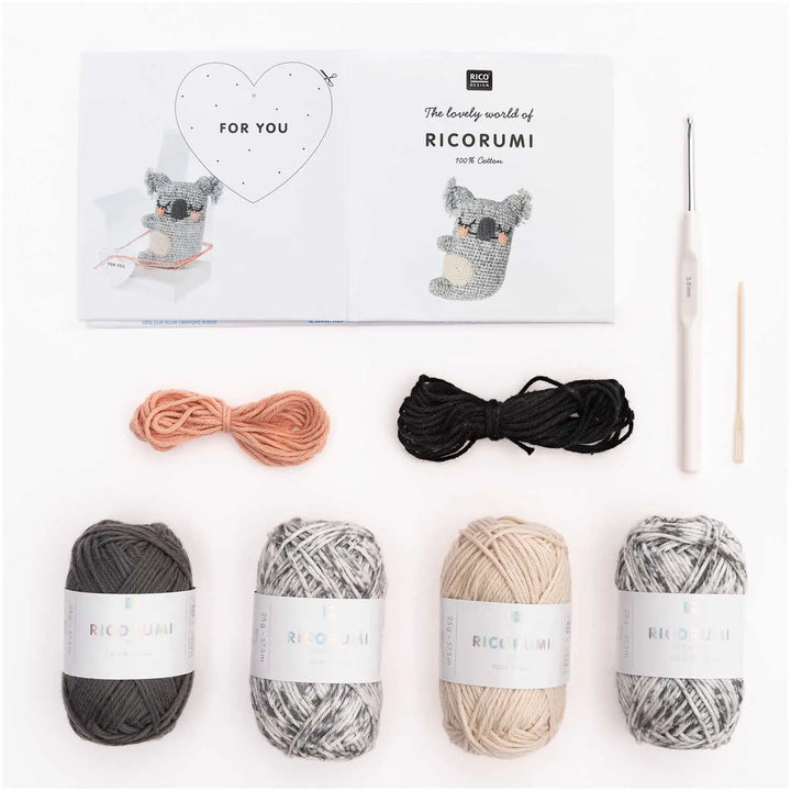 Ricorumi Koala Hæklekit - Rico Design