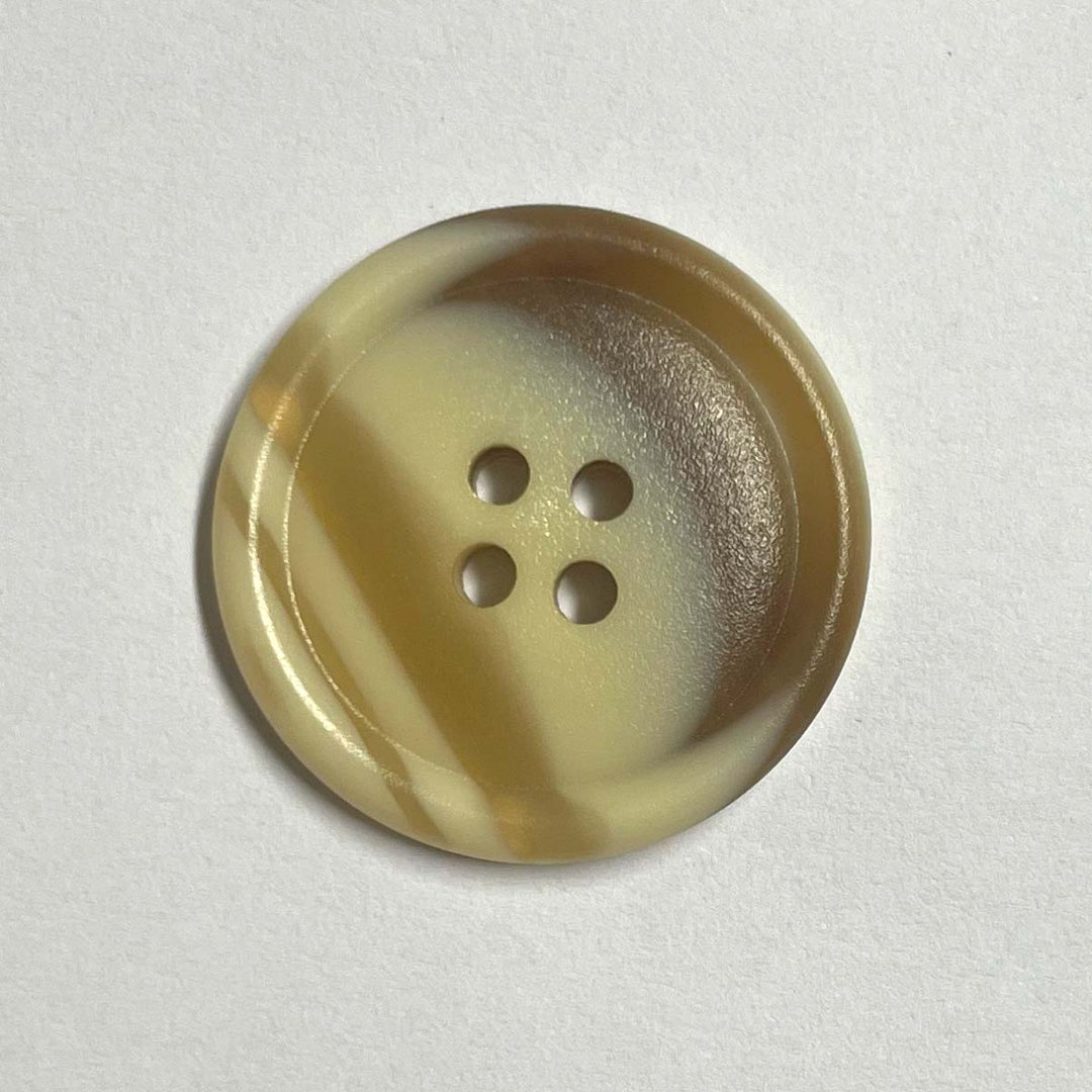 Knap 25mm Galalit Lys