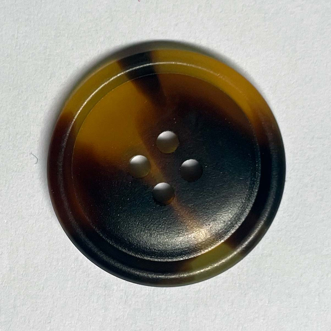 Knap 25mm Galalit Mørk