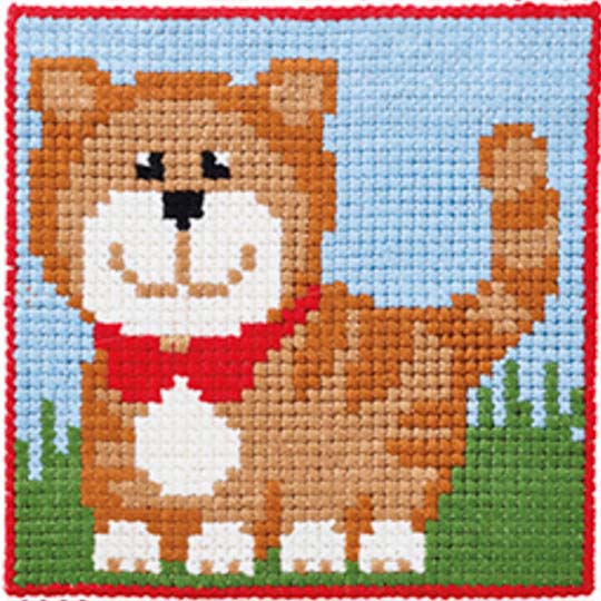 Børnestramaj - 9380 Kat - 25x25 cm