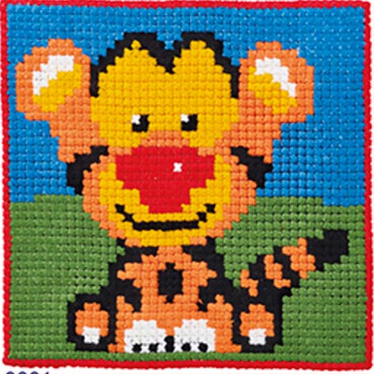 Børnestramaj - 9381 Tiger - 25x25 cm