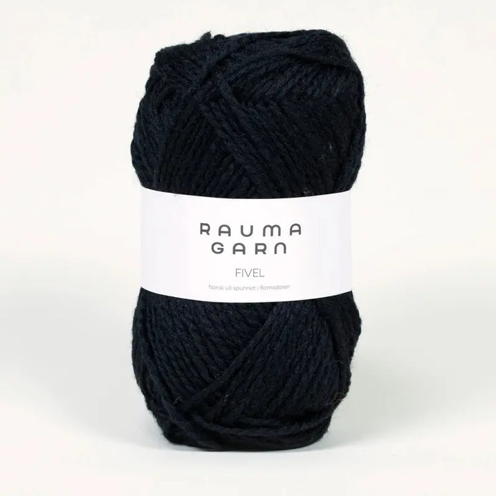 Fivel 36 Sort - Rauma Garn