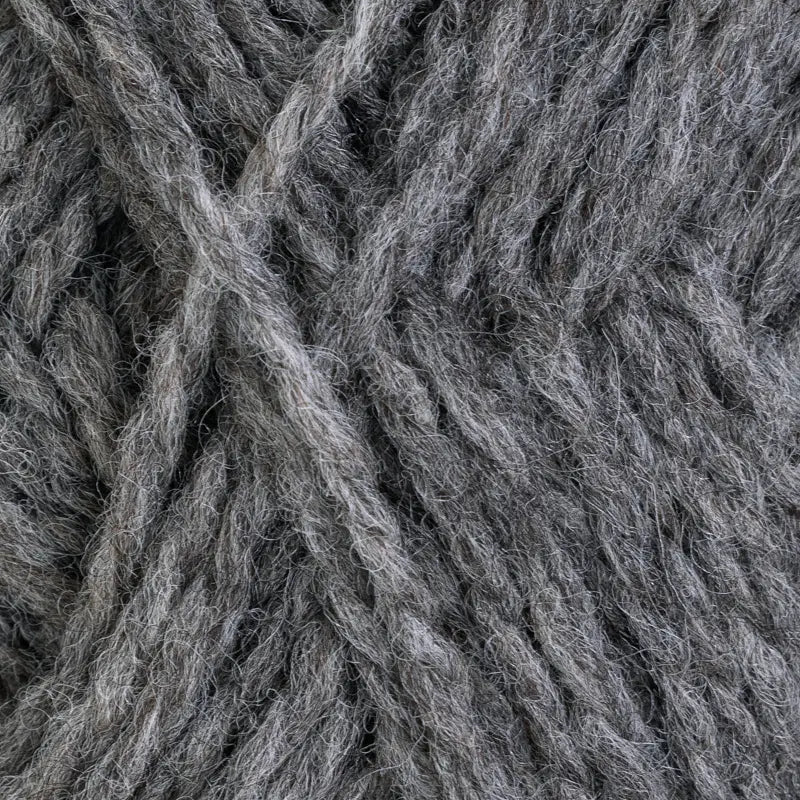 Fivel 400 Mørk grå naturmeleret - Rauma Garn