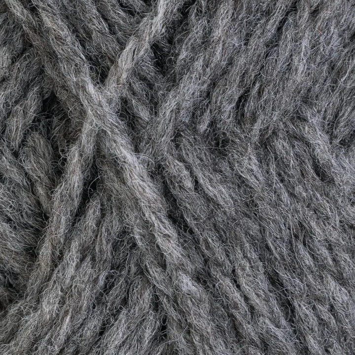 Fivel 400 Mørk grå naturmeleret - Rauma Garn