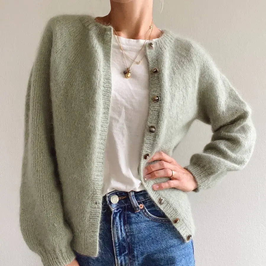 PetiteKnit - Novice Cardigan - Mohair Edition