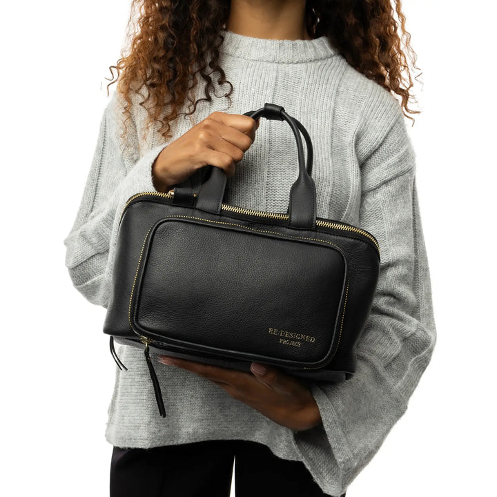 RE:Designed Project 39 - Stor Projekttaske i Sort læder