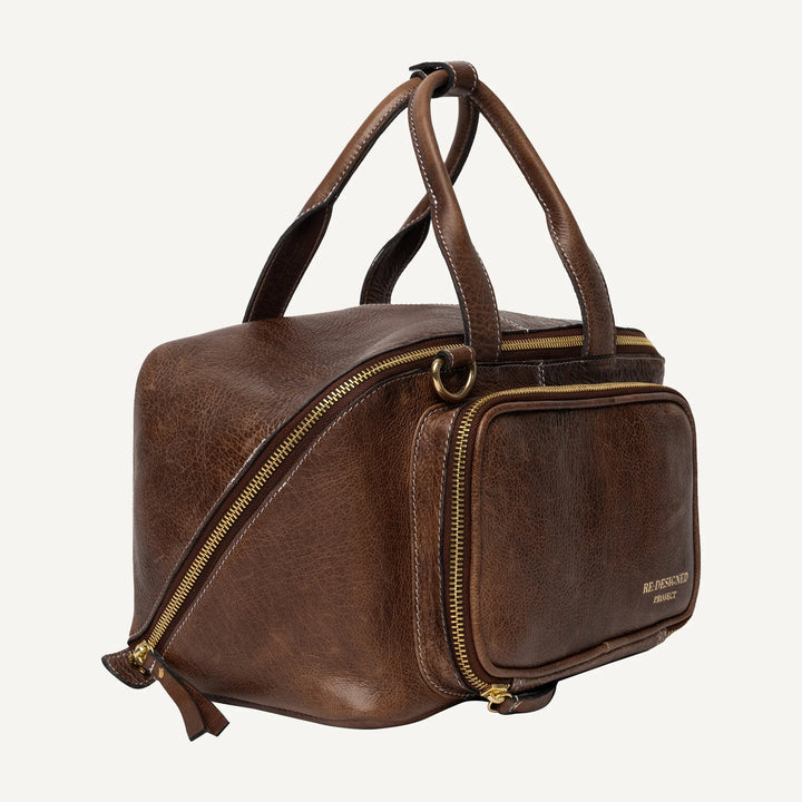 RE:Designed Project 39 - Stor Projekttaske i Woodsmoke læder