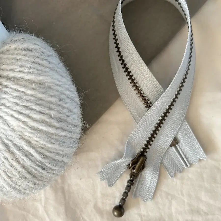 PetiteKnit - Lynlås 23 cm - Havskum