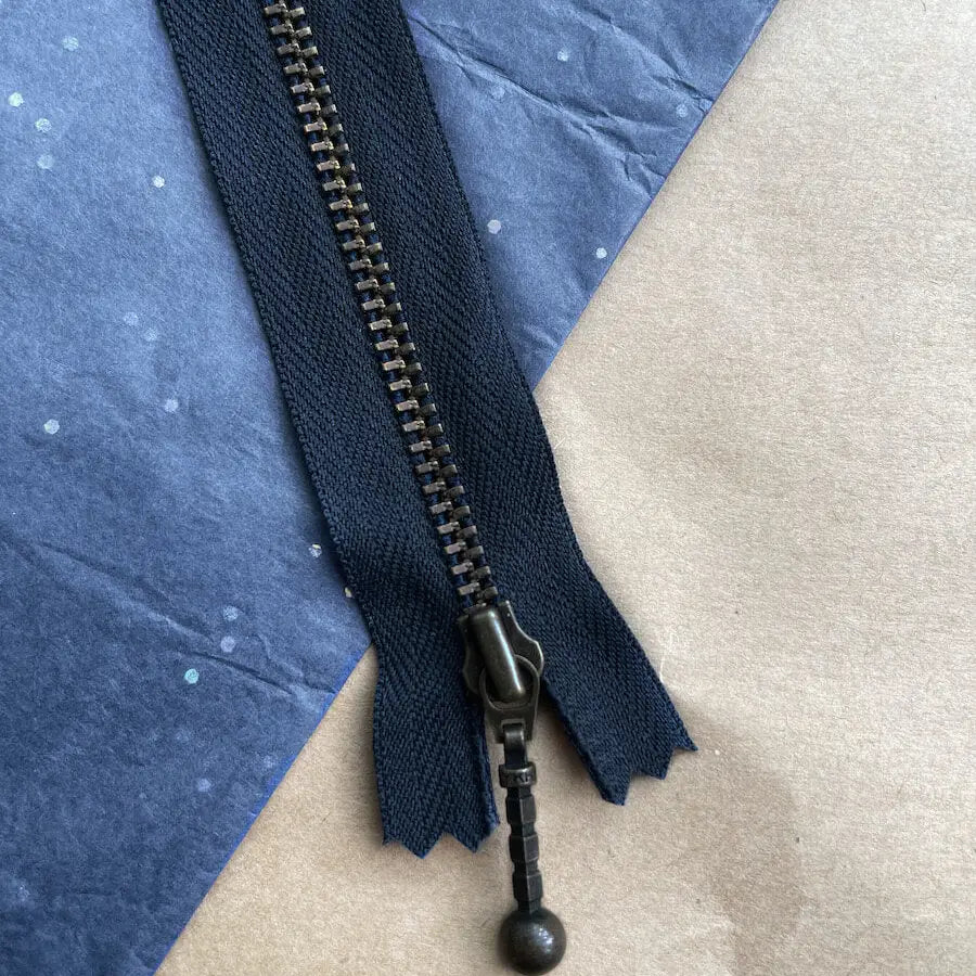 PetiteKnit - Lynlås 14 cm - Navy