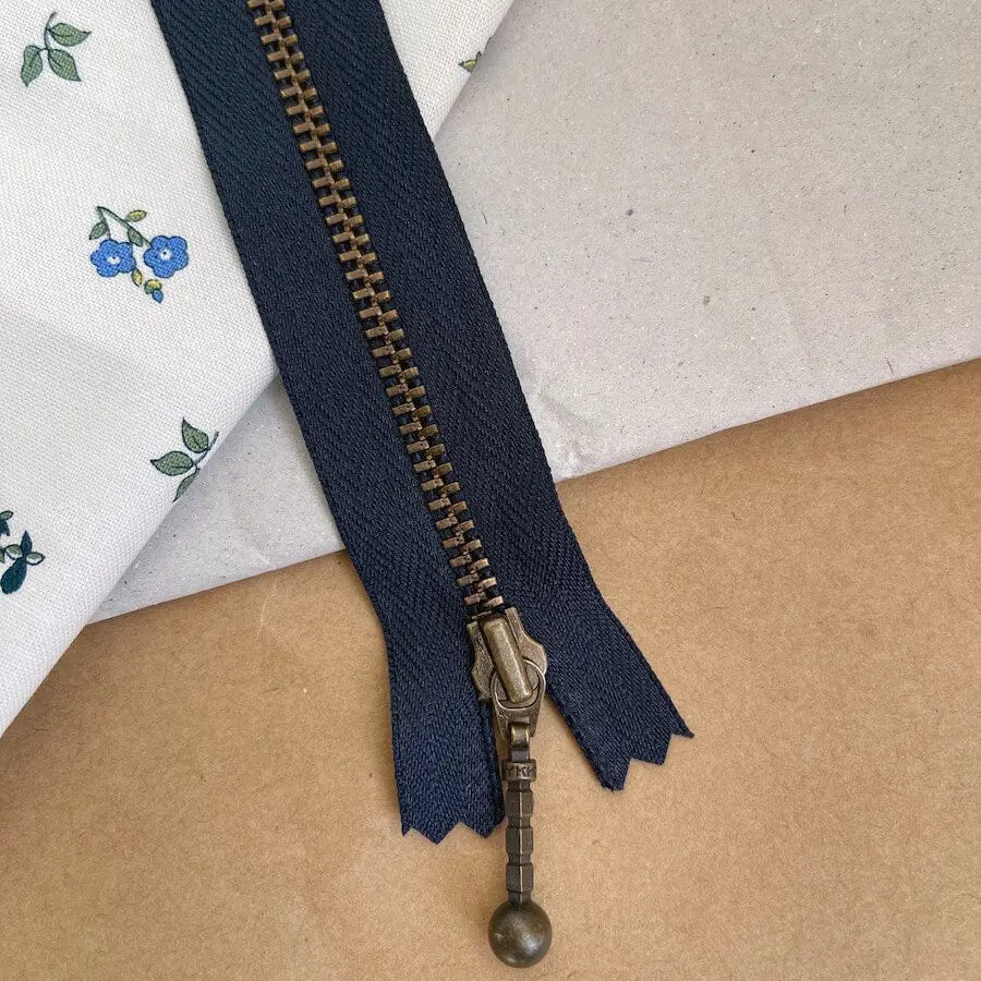 PetiteKnit - Lynlås 17 cm - Navy