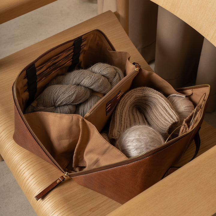 RE:Designed Project 10 - Stor Projekttaske i Sort læder