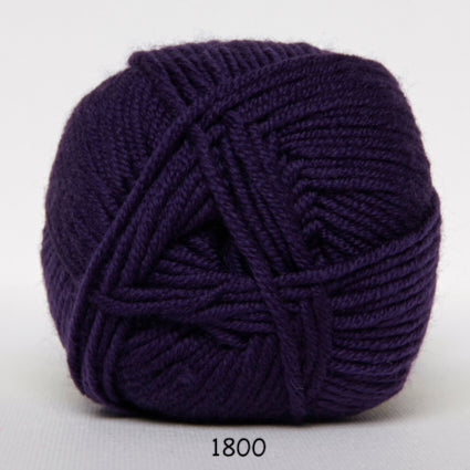 Merino Cotton 1800 Mørk lilla - Hjertegarn