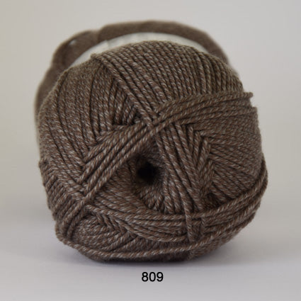 Lana Cotton 212 809 Brunmeleret - Hjertegarn