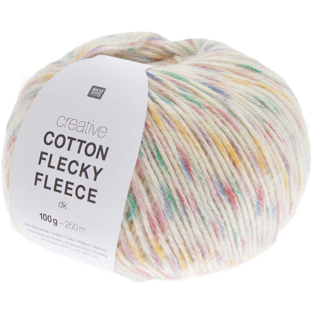 Cotton Flecky Fleece 004 Rainbow - Rico Design Garn