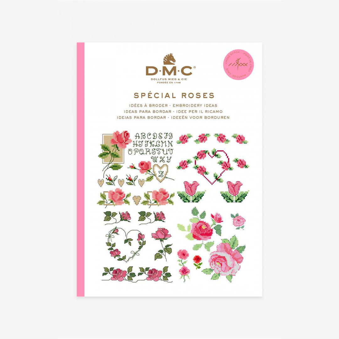 DMC Spécial Roses - Hæfte med broderimotiver