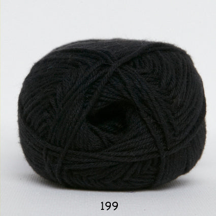 Cotton nr. 8 199 Sort - Bomuld fra Hjertegarn