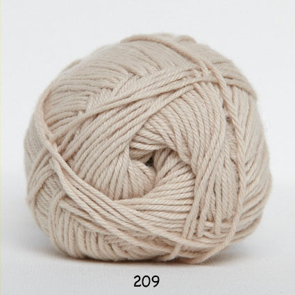 Cotton nr. 8 209 Sand - Bomuld fra Hjertegarn