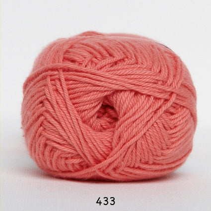 Cotton nr. 8 433 Lyserød - Bomuld fra Hjertegarn