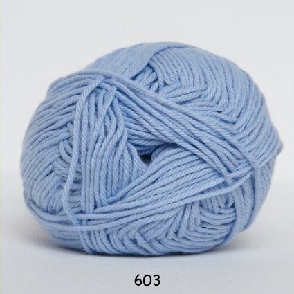 Cotton nr. 8 603 Lys blå - Bomuld fra Hjertegarn
