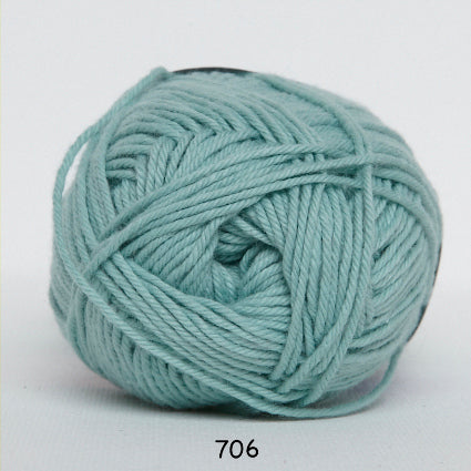 Cotton nr. 8 706 Aqua - Bomuld fra Hjertegarn