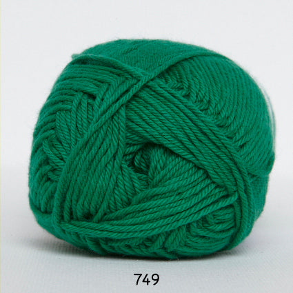 Cotton nr. 8 749 Grøn - Bomuld fra Hjertegarn