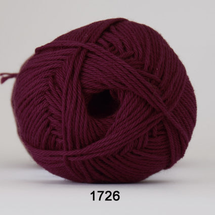 Cotton nr. 8 1726 Bordeaux - Bomuld fra Hjertegarn