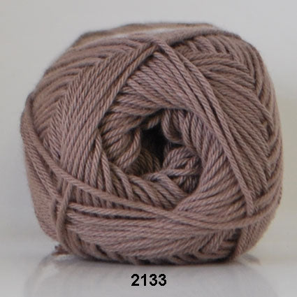 Cotton nr. 8 2133 Mørk beige - Bomuld fra Hjertegarn