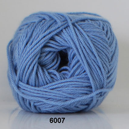 Cotton nr. 8 6007 Blå - Bomuld fra Hjertegarn