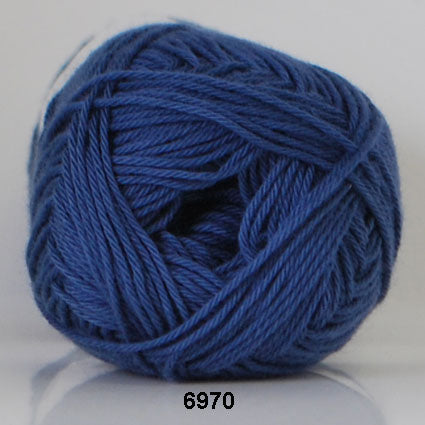 Cotton nr. 8 6970 Mørk blå - Bomuld fra Hjertegarn