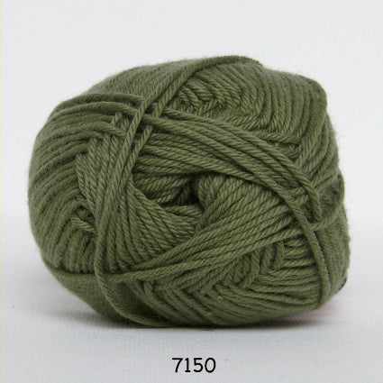 Cotton nr. 8 7150 Mosgrøn - Bomuld fra Hjertegarn