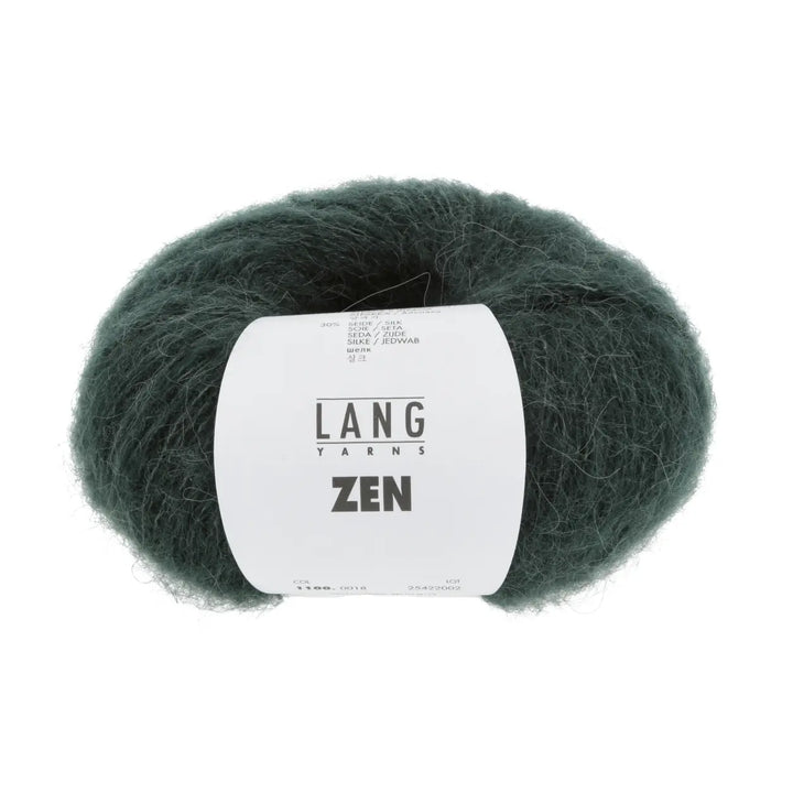 Zen 18 Mørk grøn - Lang Yarns Garn