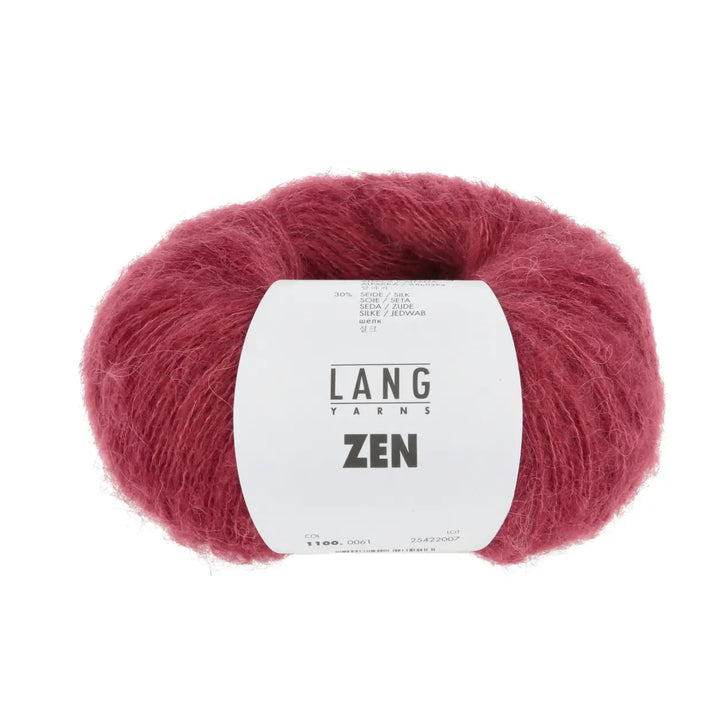 Zen 61 Mørk rød - Lang Yarns Garn